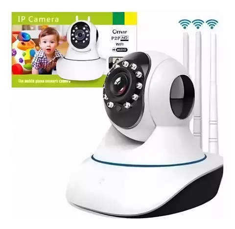 Baba Eletronica Câmera Wifi Sem Fio Visão Noturna Microfone