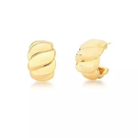 MEIA ARGOLA LISA TRANÇADA