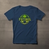 Camiseta Fútbol Logo Azul Cobalto