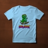 Camiseta Skate T-rex Azul claro