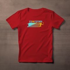 Camiseta Yo amo el fútbol Rojo Lava