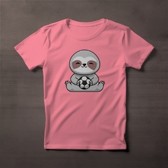 Camiseta Fútbol Perezoso Rosado Pastel