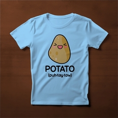 Camiseta Papa Kawaii Azul Claro - comprar online