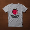 Camiseta Tomate Kawaii Gris Jaspeado - comprar online