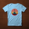 Camiseta dinosaurios Quetzalcoatlus Azul claro