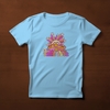 Camiseta dinosaurios True Love Azul claro
