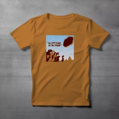 Camiseta dinosaurios Positive Mostaza