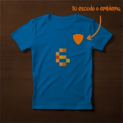 Paquete de 6 o 12 camisetas para equipos Pixel Azul Turquesa en internet