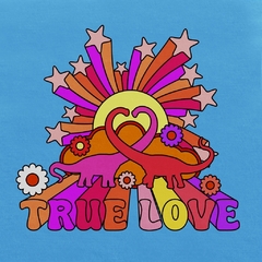 Camiseta dinosaurios True Love Azul claro - comprar online