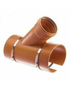 RAMAL ACOPLE 45º ø 160 x 110 C/ABRAZ. ACERO *AWADUCT* - comprar online