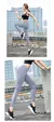 Calça Legging com Recortes, Justa Cintura Alta Malha Push Up E Cropped - loja online