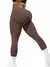 Calça Legging com Recortes Cintura Alta Feminina, Calças Stretch Peach Butt. na internet