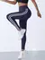 Imagem do Legging Fitness Lisa Listradas de Ioga, Calças Esportivas Finas, Cintura Alta, Elevação do Quadril..