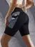 Imagem do Bermuda Fitness Com Bolsos Laterais Duplos Leggings Cintura Alta,