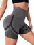 Short Fitness Canelado de Cintura Alta Shorts de Treino Fitness Yoga Elevador . - comprar online
