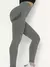 Calça Legging com Recortes Cintura Alta Feminina, Calças Stretch Peach Butt.