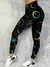 Legging Fitness Estampa Cintura Elastano Estrela e Lua, Cintura Elástica.