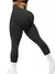 Calça Legging com Recortes Cintura Alta Feminina, Calças Stretch Peach Butt.