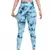 Legging Fitness Estampa Costura de Cintura Altas, Tie-Dye, Calças STretch Pêssego. - comprar online