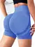 Short Fitness Canelado de Cintura Alta Shorts de Treino Fitness Yoga Elevador . na internet
