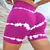 Short Fitness Tie Dye Seamless, Elástico, Lifting de Quadril, Mallha Esportes, Moda Running.