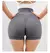 Calça fitness de três pontos para mulheres, elástico para levantar o quadril, na internet
