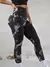 Legging Fitness Estampa Costura de Cintura Altas, Tie-Dye, Calças STretch Pêssego. - loja online