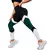 Calça Legging com Recortes,Cintura Alta, Push Up