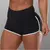 Short Fitness Interior Esportiva de Cintura Alta, Monocromática, Tamanho Grande, Sexy, de Verão