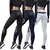 Imagem do Calça Legging Calça com Recorte, Malha Transparente Emendado Leggings Hip-Lifting