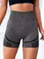 Imagem do Short Fitness Canelado de Cintura Alta Shorts de Treino Fitness Yoga Elevador .