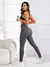 Legging Fitness Lisa de Cintura Alta, Calças Esportivas com Nervuras, Roupa Casuais Para Outono e Inverno. na internet