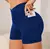 Imagem do Short Fitness Canelado Com Bolsos Laterais