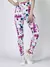 Imagem do Legging Fitness Estampa, Floral De Cintura Alta Branca.