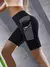 Bermuda Fitness Com Bolsos Laterais Duplos Leggings Cintura Alta,