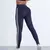 Legging Fitness Lisa Listradas de Ioga, Calças Esportivas Finas, Cintura Alta, Elevação do Quadril.. na internet