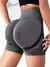 Short Fitness Canelado de Cintura Alta Shorts de Treino Fitness Yoga Elevador . - LOJA PRIME