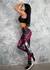 Calça Legging com Recortes Cintura Alta, Calças Elásticas Finas. na internet