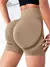 Short Fitness Canelado de Cintura Alta Shorts de Treino Fitness Yoga Elevador .