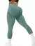 Imagem do Calça Legging com Recortes Cintura Alta Feminina, Calças Stretch Peach Butt.