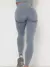 Calça Legging com Recortes Cintura Alta Feminina, Calças Stretch Peach Butt. - loja online