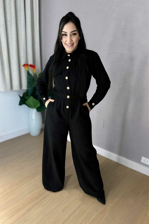 Macacão Lume - Preto - comprar online