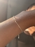 pulseira delicada 3 pedras