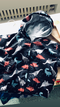 CAMPERA LIVIANA DINOS BEBÉ INTERIOR DE ALGODÓN