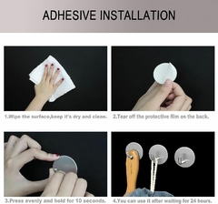 Gancho de Pared Autoadhesivo Redondo - comprar online