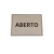 placa sinalização 1/2 oficio aberto mdf branco