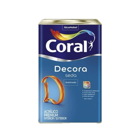 Tinta Acrílica Decora Seda Acetinado Coral