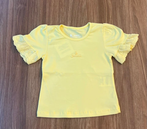 BLUSA EM COTTON AMARELA