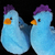 Pantufa Galinha - Azul na internet