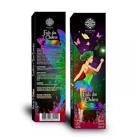 Incenso Dharma Fada dos 7 Chakras - Energia e Bem-Estar
